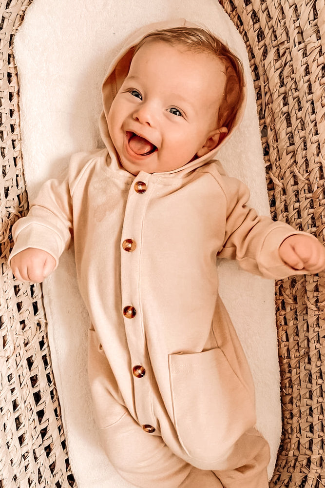 Macaroon Hooded Jumpsuit