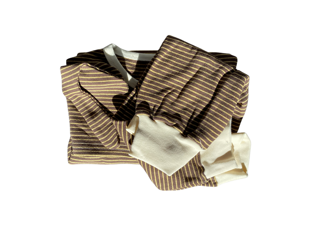 Mocha & Marigold Striped 3 Piece Set