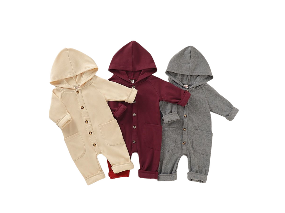 Macaroon Hooded Jumpsuit