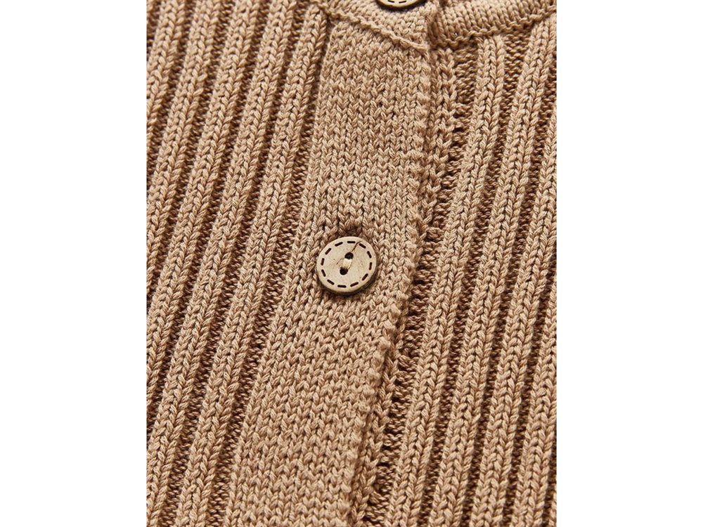 Hazelnut Knit Button Jumpsuit