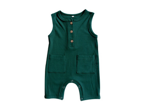 Balsam Ribbed Pocket Romper