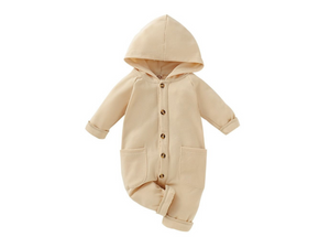 Macaroon Hooded Jumpsuit